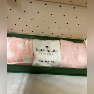 kate spade 3 pairs Cozy Low Cut Socks NWT